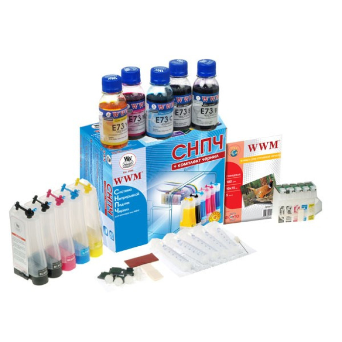 СНПЧ EPSON Stylus T1100, Office TX510FN с чернилами